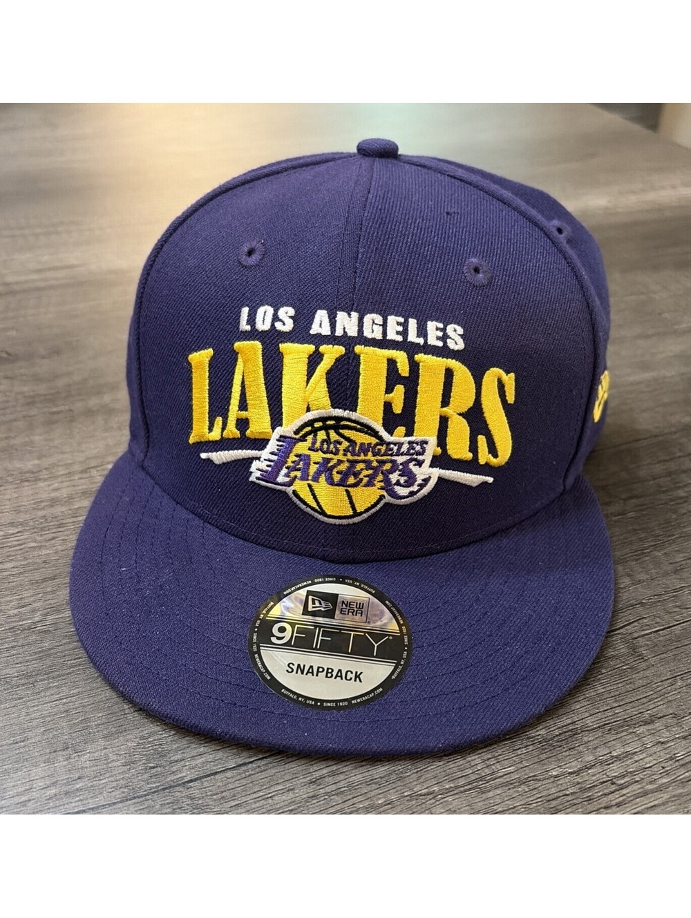 Los Angeles Lakers Snapback hat New Era New Raised Stitch Logos